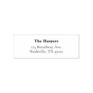 Minimal Modern Return Wedding Save the date Gift  Self-inking Stamp