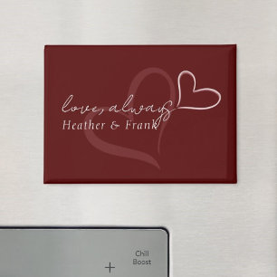 Minimal Modern Romantic Chic Valentines Day Magnet