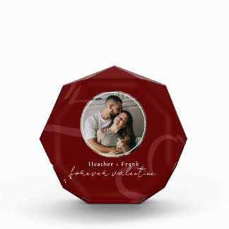 Minimal Modern Romantic Red Forever Valentine Photo Block
