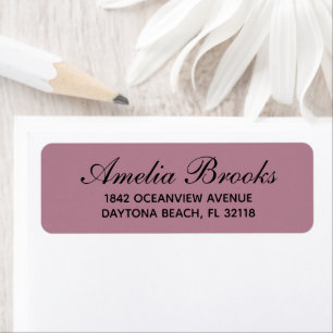 Minimal Modern Script Return Address Custom  Label