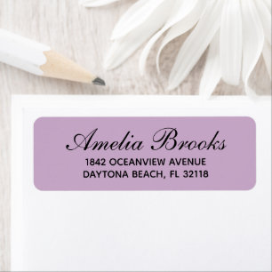 Minimal Modern Script Return Address Custom  Label