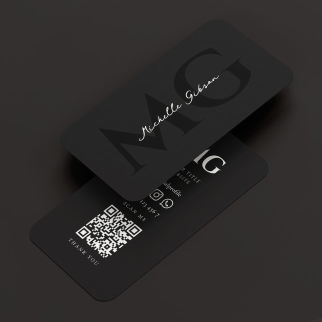 Minimal Modern Simple Black White Professional Business Card (Minimal Modern Simple Black White Professional Business Card
)