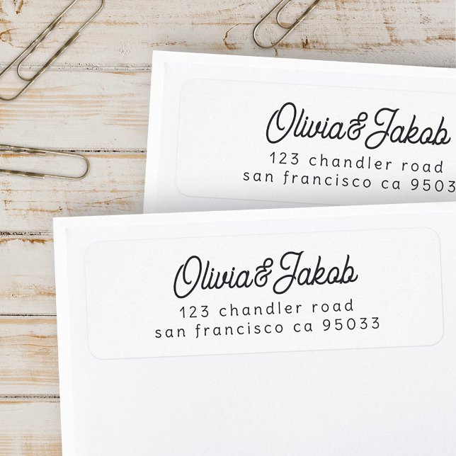 Minimal Modern Simple Elegant Chic Return Address Label (Creator Uploaded)