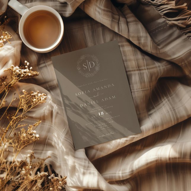 Minimal Modern Simple Wedding Invitation (Creator Uploaded)