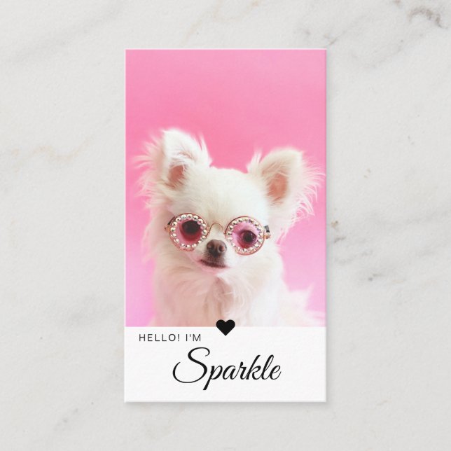 Minimal & Modern Single Photo QR Code Business Card (Front)