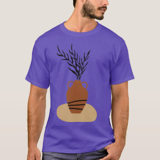 Minimal Modern Terraccota Pottery Abstract Shape D T-Shirt