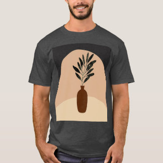 Minimal Modern Terraccota Pottery Abstract Shape D T-Shirt