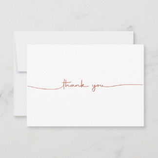 Minimal Modern Thank You Card