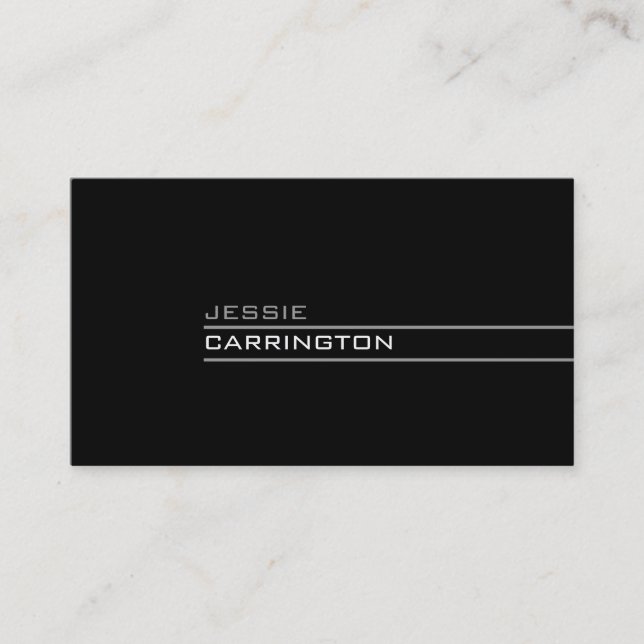 Minimal Modern Three Colour 3A Business Card (Front)