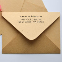 Minimal Modern Typography Name Return Address Self