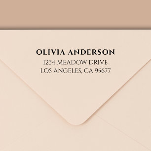 Minimal Modern Typography Return Address Self-inking Stamp