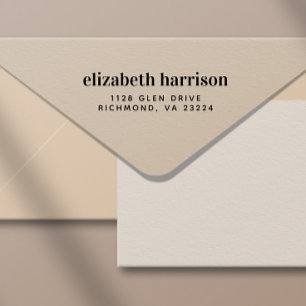 Minimal Modern Typography Return Address Self-inking Stamp