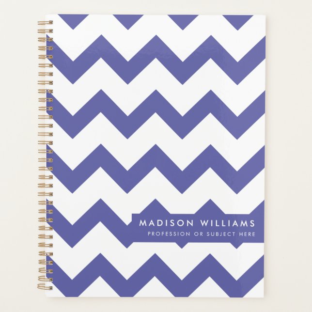 Minimal Modern Zigzag Planner (Front)
