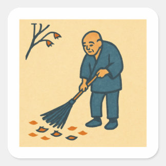 Minimal Moments of Daily Life Square Sticker