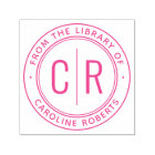 Minimal monogram initials from the library of book