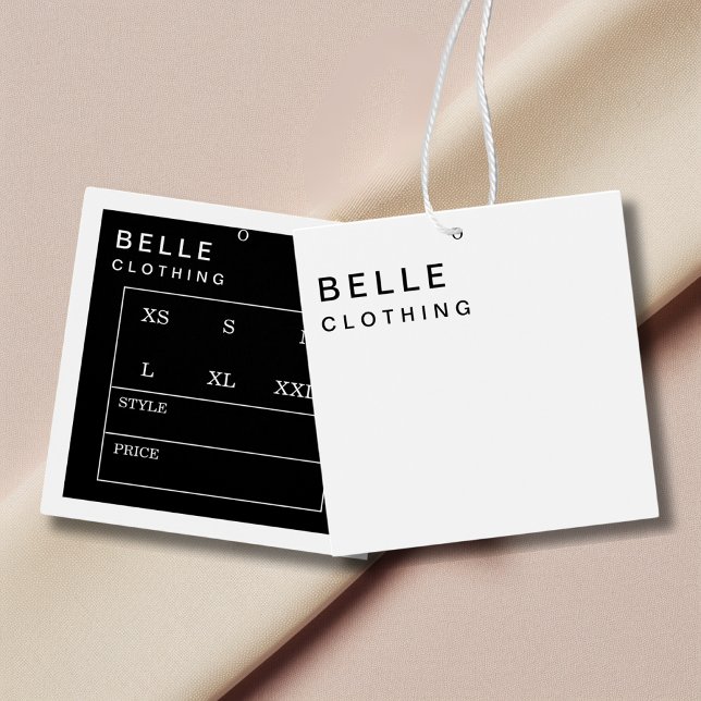 Minimal Monogram Modern Business Hang tag (Creator Uploaded)