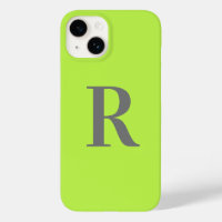 Minimal Monogram Modern Lime Green