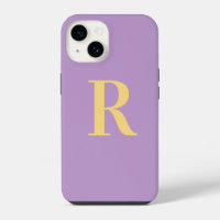 Minimal Monogram Modern Purple Lilac