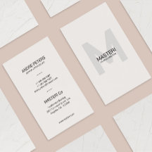 Minimal Monogram Shade Pale Grey Modern