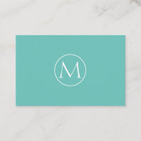 Minimal Monogramm Visitenkarte