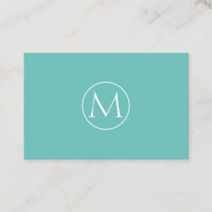 Minimal Monogramm Visitenkarte Business Card