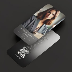 Minimal Mortgage Broker Realtor Grey Business Card