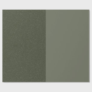 Minimal Moss Green Gift Wrap Paper – Customizable