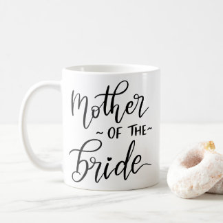 Minimal Mother Of The Bride | Typography Wedding Coffee Mug