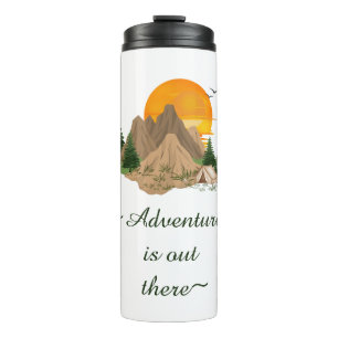 Minimal Mountain Adventure Thermal Tumbler