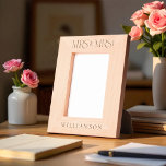 Minimal Mrs & Mrs Newlyweds Wedding Gift Keepsake Etched Frames<br><div class="desc">Celebrate the union of two hearts with our Minimal Mrs & Mrs. Newlyweds Wedding Gift Keepsake Etched Frame. Featuring sleek "MRS & MRS" typography, this elegantly designed frame captures the essence of modern romance. Personalise it with the couple's last name and the year of their marriage, beautifully etched to create...</div>