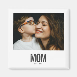 Minimal Mum Established Vintage Instant Photo Magnet