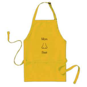 Minimal Mum Knows Best Pun Typographic Standard Apron