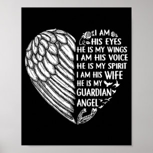 Minimal My husband my guardian angel i am his wife Poster