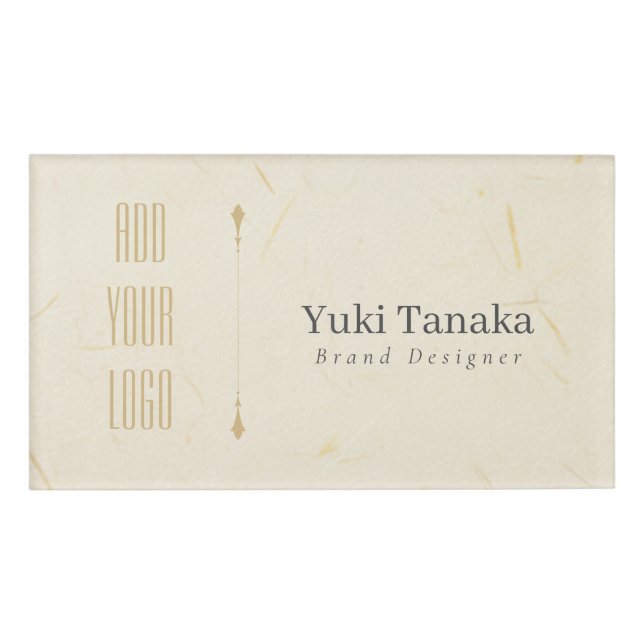 Minimal Name Badge | Elegant Magnetic Acrylic Name (Front)