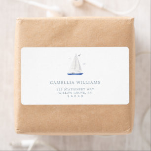 Minimal Nautical Sailboat Baby Shower Ahoy Address