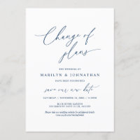 Minimal Navy, Change of plans, wedding postponed