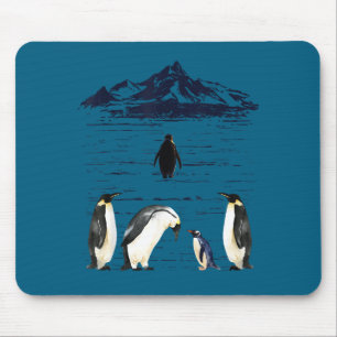 Minimal Nihilist Penguin But Why Funny Mouse Pad