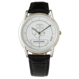 Minimal Nurse Watch Personalized Healthcare Gift