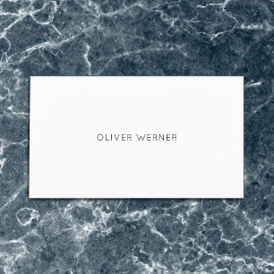Minimal of the Minimalist Elegant White Business Card