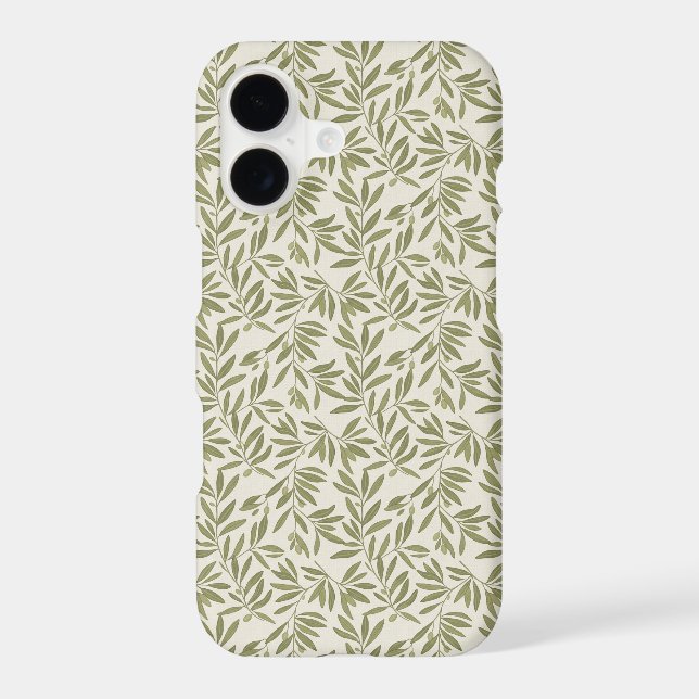 Minimal Olive Branch Pattern (Back)