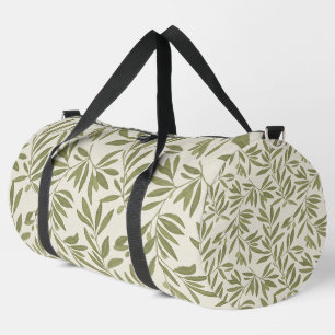 Minimal Olive Branch Pattern Duffle Bag