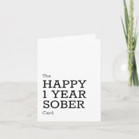 Minimal One Year Sober Anniversary