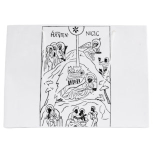 Minimal Orthodox Nativity scene Large Gift Bag