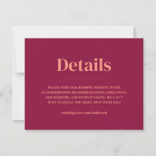 Minimal Oval Wedding Enclosure Invitation