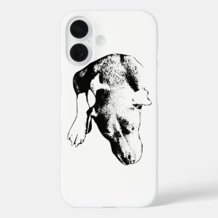 Minimal Overhead Head & Paw iPhone 16 Case