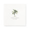Minimal Palm Tree Tropical Beach Wedding
