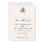 Minimal Palm Tree Wedding