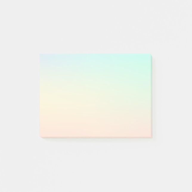 Minimal Pastel Shades Watercolor Post-it Notes (Front)