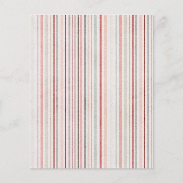 Minimal Pastel Stripe Pattern Flyer (Front)