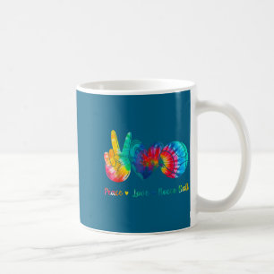 Minimal Peace Love Bocce Ball Tie Coffee Mug